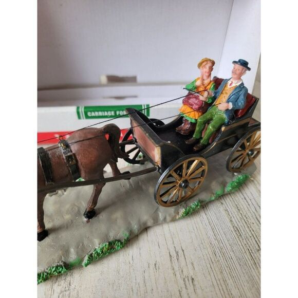 Country Cove carriage for two 2007 Xmas Village accessory horse - Picture 3 of 10